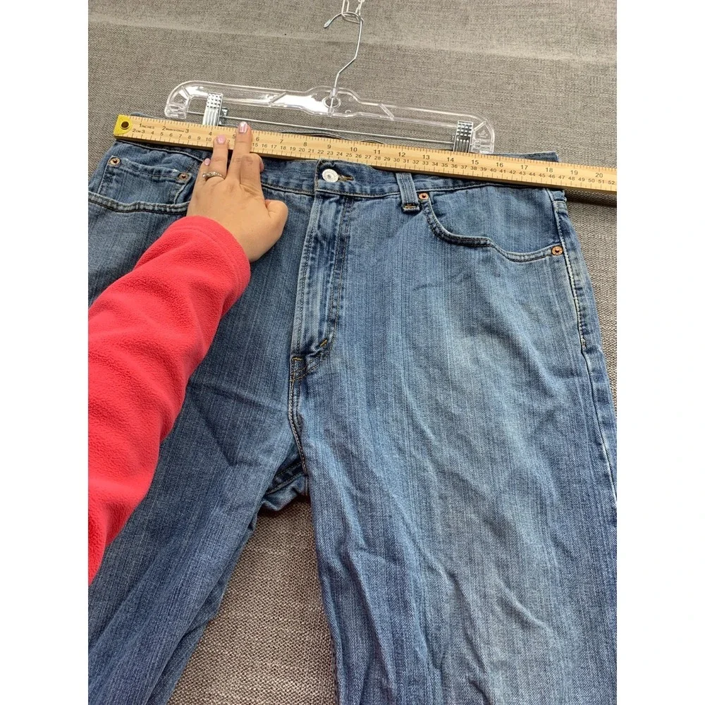 Levi's 505 Jeans Mens 33x32 Blue Denim Light Wash Mid Rise Regular Fit Straight